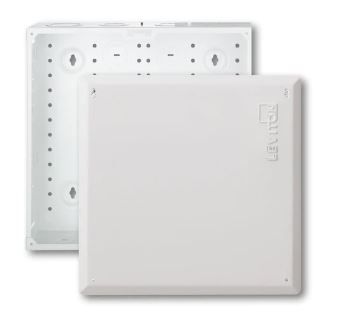 Photo 1 of Leviton 47605-140 SMC Structured Media Enclosure with Cover, 14-Inch, White 14 in Enclosure with Cover