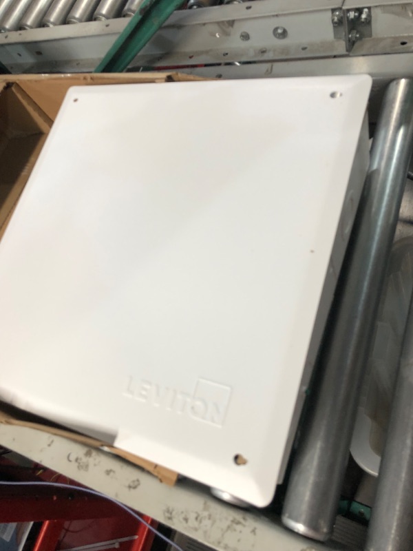 Photo 3 of Leviton 47605-140 SMC Structured Media Enclosure with Cover, 14-Inch, White 14 in Enclosure with Cover