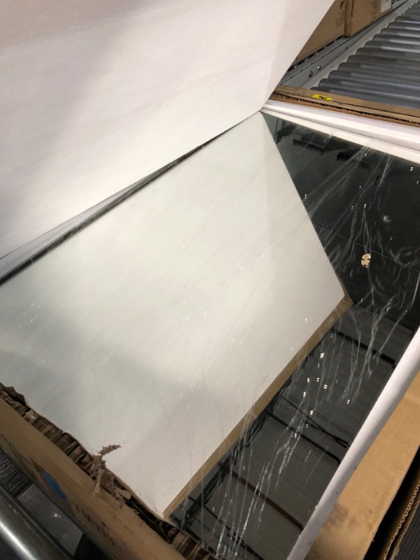 Photo 1 of *SEE NOTES* Pregaspor Rectangle Mirrored Coffee Table, Silver Living Room Table with Cryatal Diamond Inlay, Modern Luxury Mirrored Furniture Tea Table for Living Room, Office, (24" D x 36" W x 18" H) 24"D x 36"W x 18"H