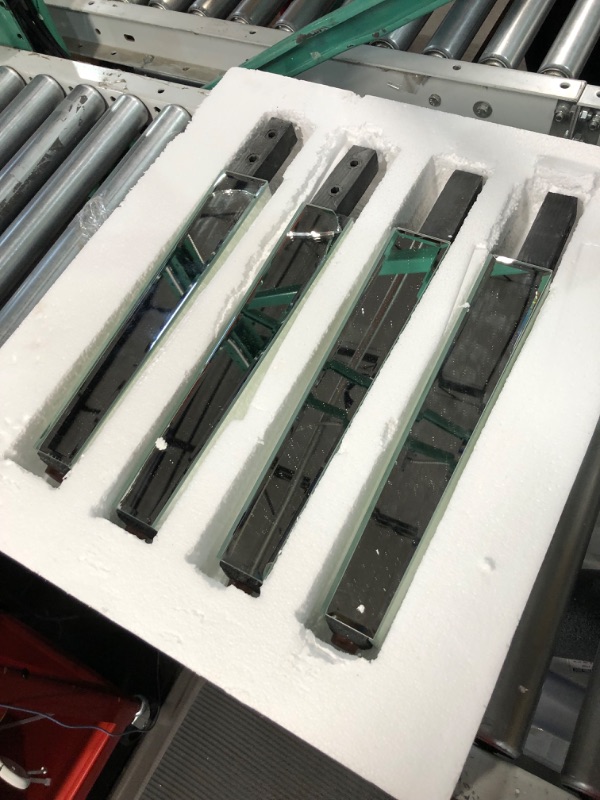 Photo 1 of *SEE NOTES* Pregaspor Rectangle Mirrored Coffee Table, Silver Living Room Table with Cryatal Diamond Inlay, Modern Luxury Mirrored Furniture Tea Table for Living Room, Office, (24" D x 36" W x 18" H) 24"D x 36"W x 18"H