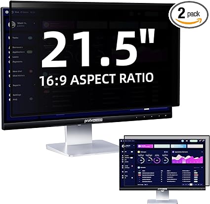 Photo 1 of [2 Pack] 21.5 Inch Computer Privacy Screen Filter for 16:9 Widescreen Monitor