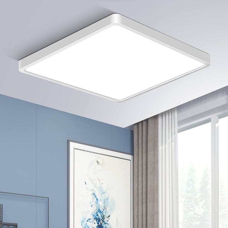 Photo 1 of LED Flush Mount Ceiling Light Fixture, 9 Inch 18W 5000K 