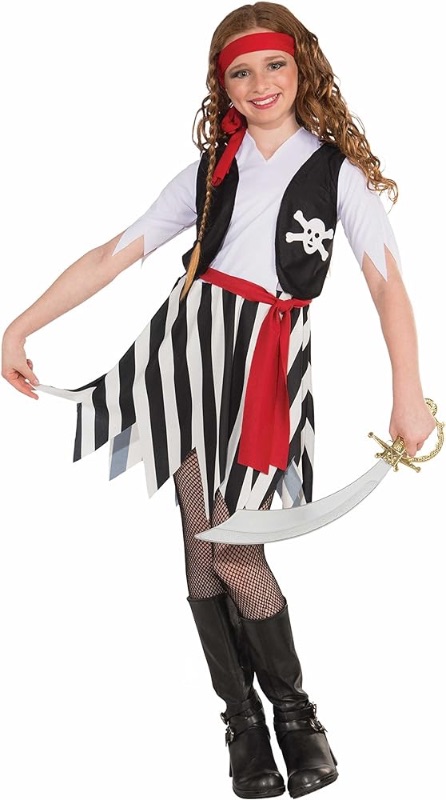 Photo 1 of Forum Novelties Little Lady Buccaneer Costume, Child Large