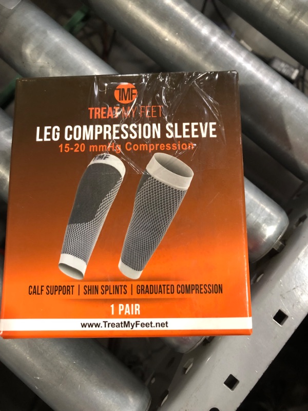 Photo 2 of **NON-REFUNDABLE PACK OF 2** Leg & Calf Compression Sleeve (1 Pair) Shin Splint & Calf Pain Relief