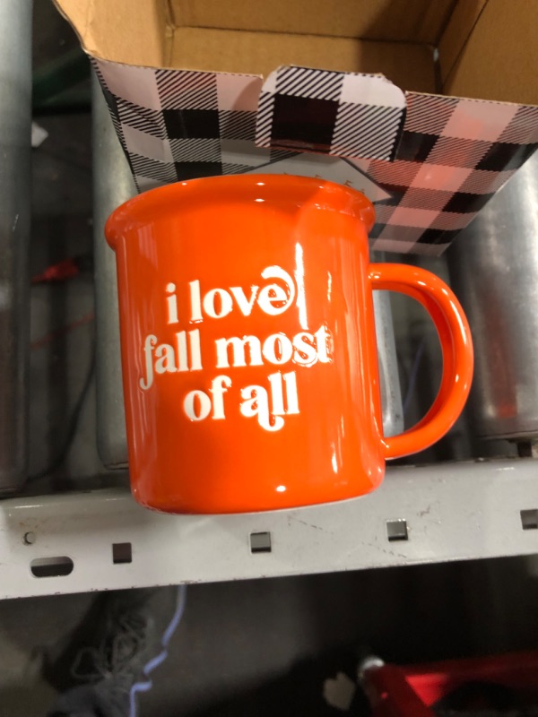 Photo 2 of **NON-REFUNDABLE PACK OF 2** MAINEVENT I Love Fall Mugs Coffee 11 Ounce, I Love Fall Coffee Mugs Fall