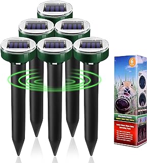 Photo 1 of **MISSING ONE**Solar Powered 6 Pack Solar Mole Repellent Ultrasonic for Vole