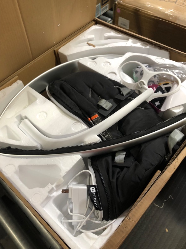 Photo 1 of 4moms MamaRoo Multi-Motion Baby Swing, Bluetooth Baby Swing with 5 Unique Motions, Grey