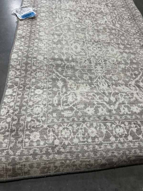 Photo 2 of ***DAMAGED - TORN - FRAYED - SEE PICTURES***
GelPro NeverMove Machine-Washable Bella Persian Runner Rug 24" x 76", Light Grey