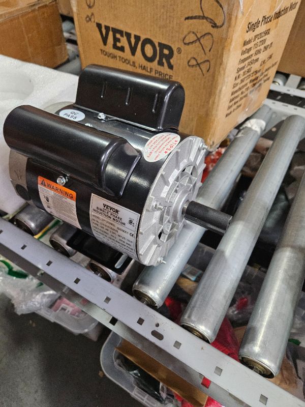 Photo 2 of VEVOR 5HP Air Compressor Electric Motor,230V 22 Amps, 56HZ Frame 3450RPM, 7/8" Keyed Shaft, CW/CCW Rotation, 2.25" Shaft Length for Air Compressors 5 HP-7/8" Shaft Single Phase