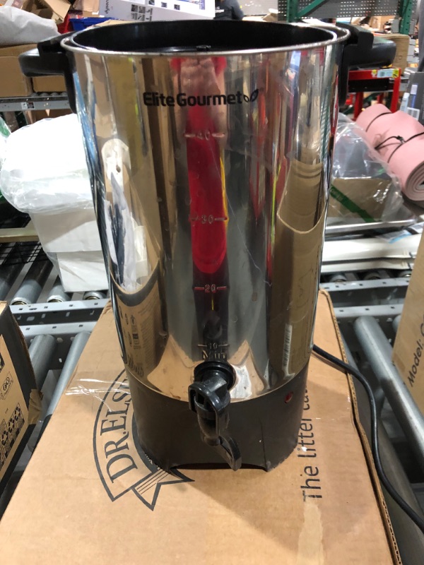 Photo 2 of ***NONREFUNDABLE - NOT FUNCTIONAL - FOR PARTS ONLY - SEE COMMENTS***
Elite Gourmet CCM040 Stainless Steel 40 Cup Coffee Urn