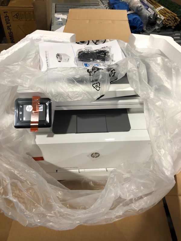 Photo 2 of ***USED - POWERS ON - UNABLE TO TEST FURTHER***
HP Color LaserJet Pro M283fdw Wireless All-in-One Laser Printer (7KW75A), White