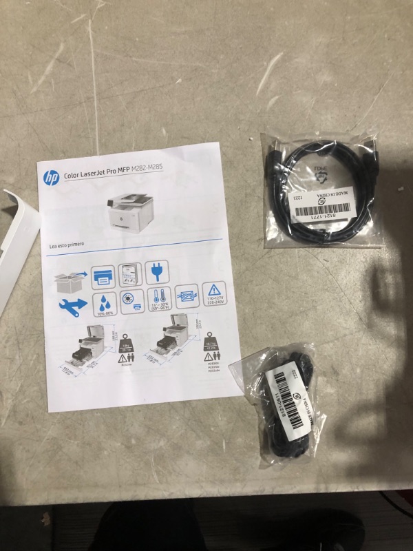 Photo 7 of ***USED - POWERS ON - UNABLE TO TEST FURTHER***
HP Color LaserJet Pro M283fdw Wireless All-in-One Laser Printer (7KW75A), White