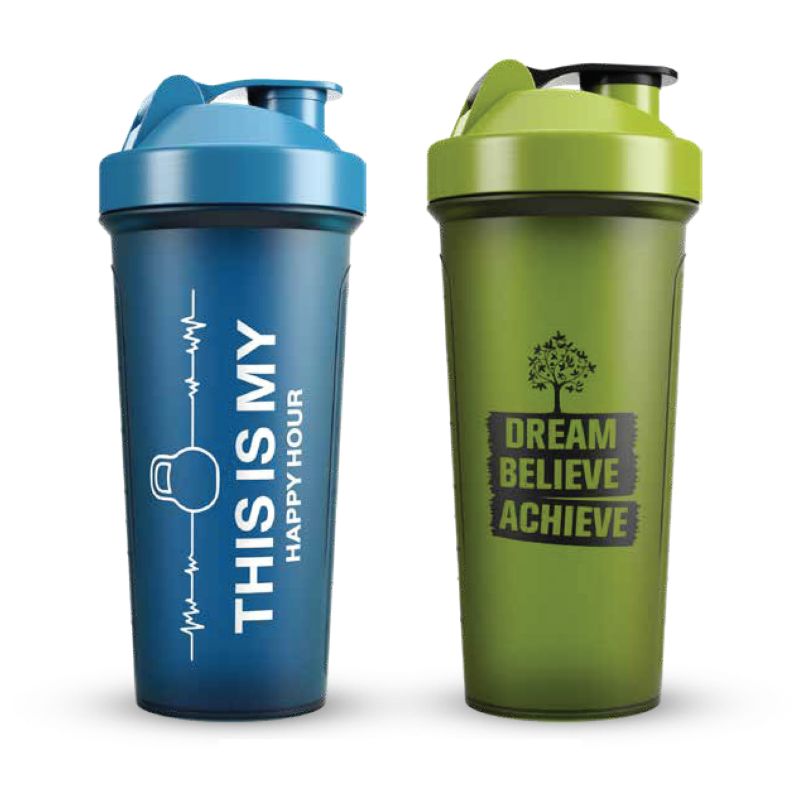 Photo 1 of [2 PACK] Protein Shaker Bottles for Protein Mixes - 24 OZ