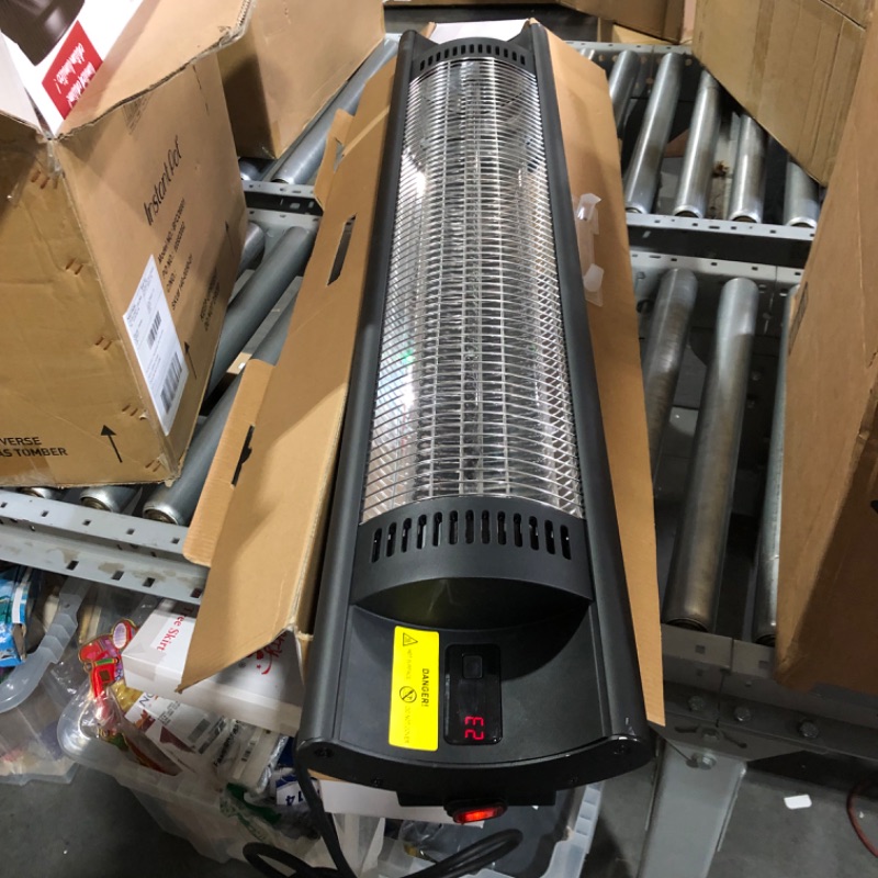 Photo 3 of ***MISSING PARTS - SEE COMMENTS***
Outdoor Patio Heater, Electric 1500W Infrared Patio Heater with Remote, 3 Heat Levels, 24H Timer Auto-Off, Outdoor Space Heater with Tripod/Wall-mounted, Tip-over Over-heat Protection, IPX5 Waterproof