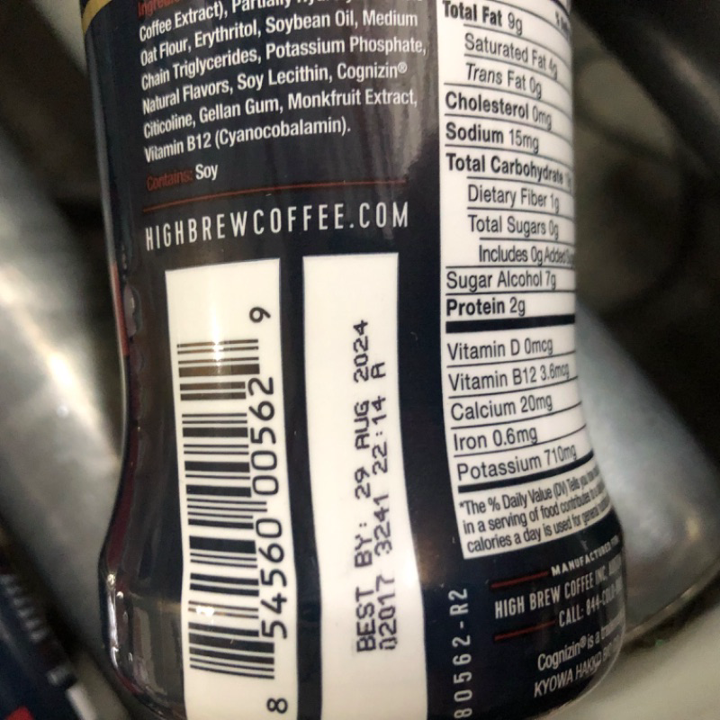 Photo 1 of **NON-REFUNDABLE FOOD PRODUCT 4PC**High Brew Coffee, Smart Coffee, Oatmilk Latte