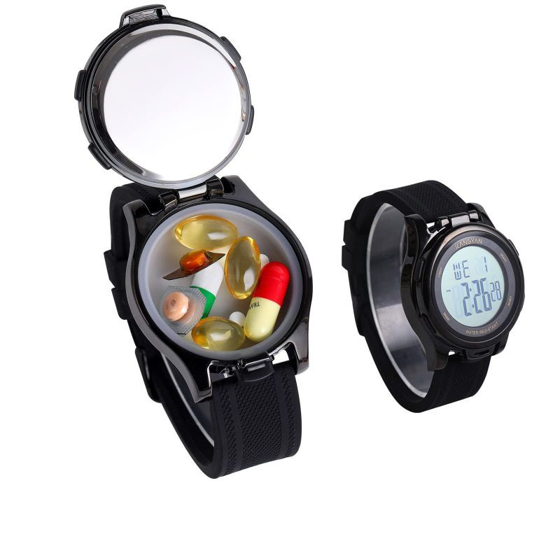 Photo 1 of Watch with Pill Box, Fashion Business Digital Watch