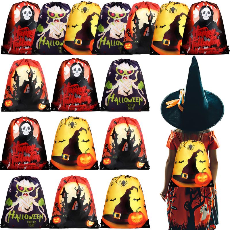 Photo 1 of **NON-REFUNDABLE BUNDLE OF 2** 16 Pack Halloween Party Favors Bag Goodie Drawstring