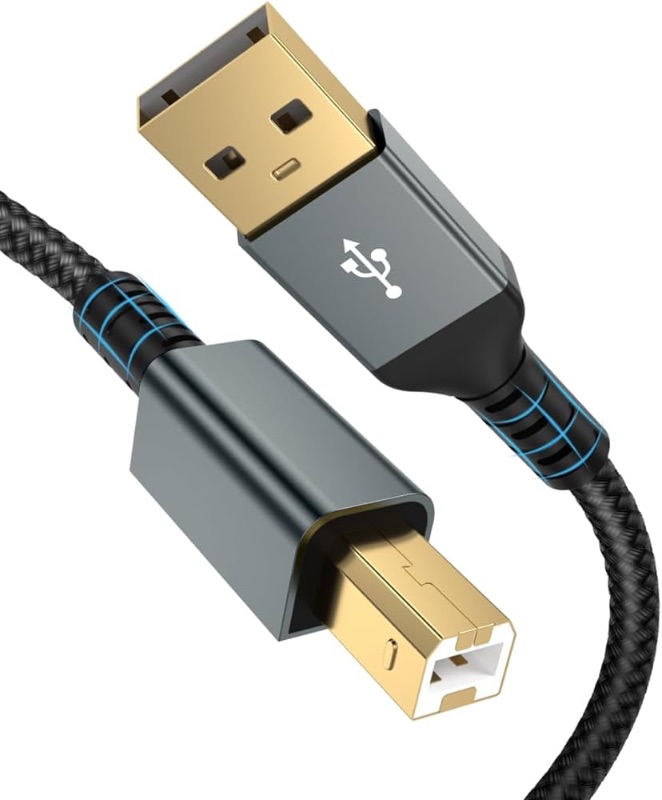Photo 1 of **NON-REFUNDABLE PACK OF 2** 10FT USB Printer Cable - High Speed Type A Male to B Male