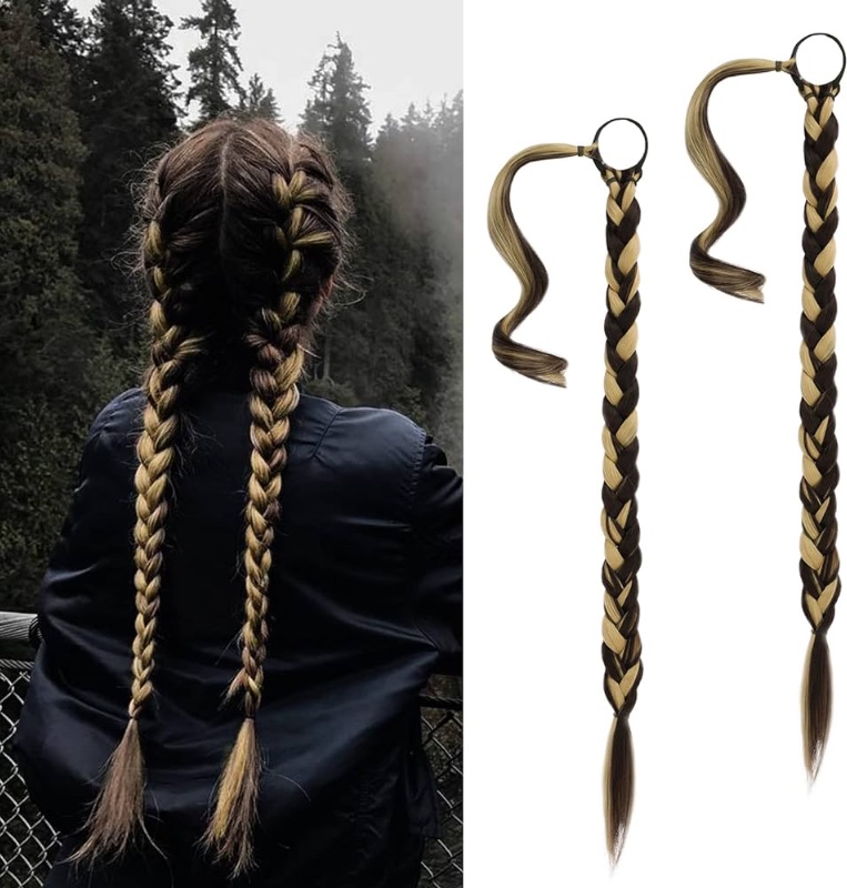 Photo 1 of BARSDAR 30 Inch Long Braided Ponytail Extension