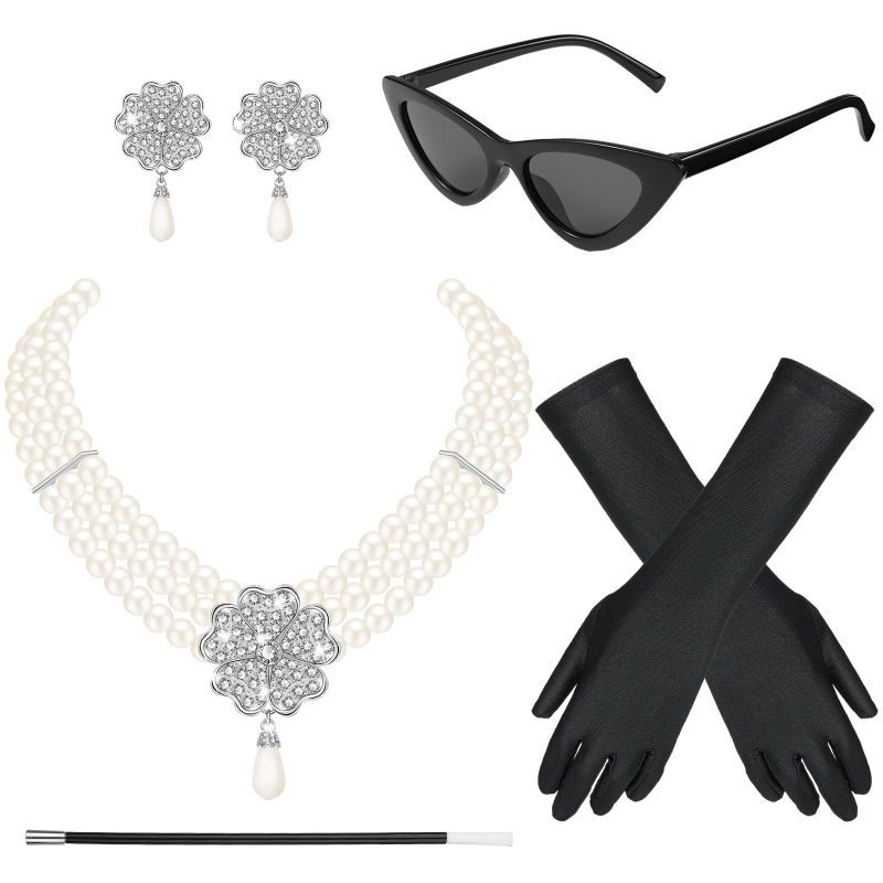 Photo 1 of BBTO 6 Pieces 1920s Accessories for Women Costume Set 