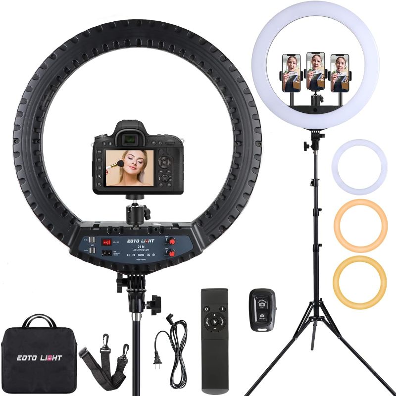 Photo 1 of 21 inch LED Ring Light with Tripod Stand