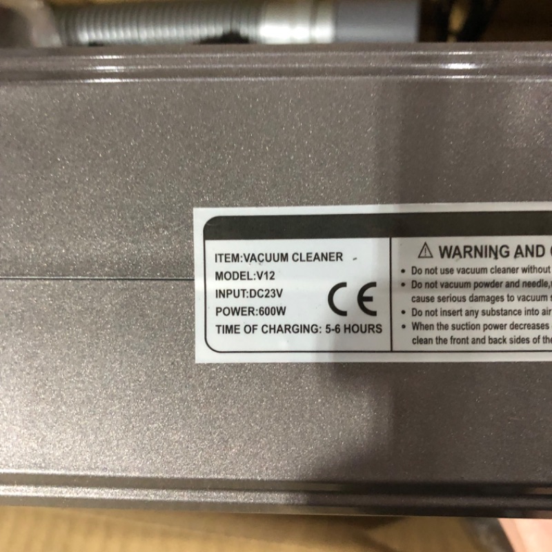 Photo 3 of ***NONREFUNDABLE - NOT FUNCTIONAL - FOR PARTS ONLY - SEE COMMENTS***
Cordless Vacuum Cleaner - 9 in 1 Cordless Vacuum with 30000pa Powerful Suction & 600W Brushless Motor for Pet Hair Carpet and Floor.