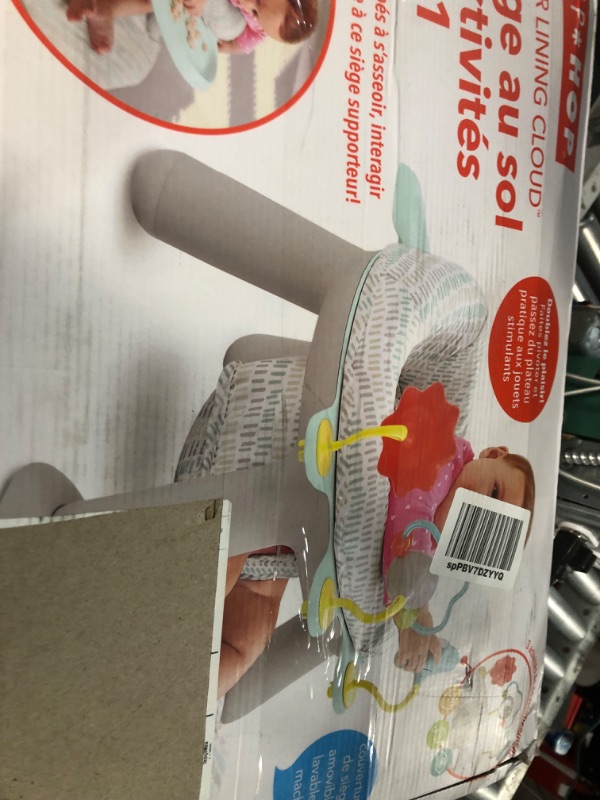 Photo 2 of ***USED - LIKELY MISSING PARTS - UNABLE TO VERIFY FUNCTIONALITY***
Skip Hop 2-in-1 Sit-up Activity Baby Chair, Silver Lining Cloud Infant Seat