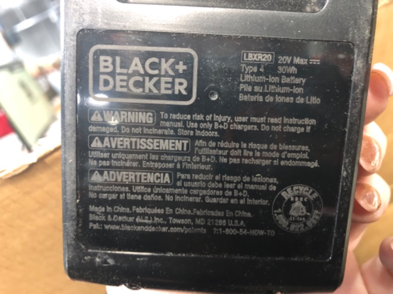 Photo 2 of BLACK+DECKER LSTE525 20V MAX Lithium Easy Feed String Trimmer/Edger with 2Batteries WITH BLACK+DECKER AF-100-3ZP 30ft 0.065" Line String Trimmer Replacement Spool, 3-Pack