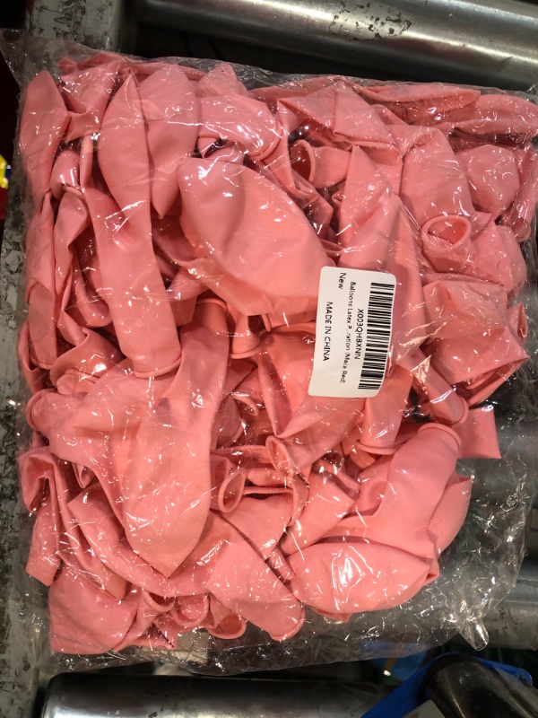 Photo 1 of 120Pcs Latex Party Balloons,12 inch Macaron Pink Helium Balloons (2PACK)