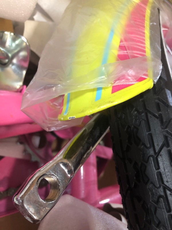 Photo 4 of * see clerk notes * Kulana Lakona Shore Youth Beach Cruiser Bike 20-inch Wheels Single Speed Pink/Yellow Model Number: R0901az