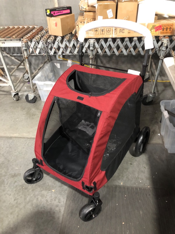 Photo 2 of ***DAMAGED - SLIGHT TEAR - SEE PICTURES - NO PACKAGING***
uyoyous Pet Cart Pet Stroller Ventilated Foldable Dog Stroller 25×31" Dog Cart