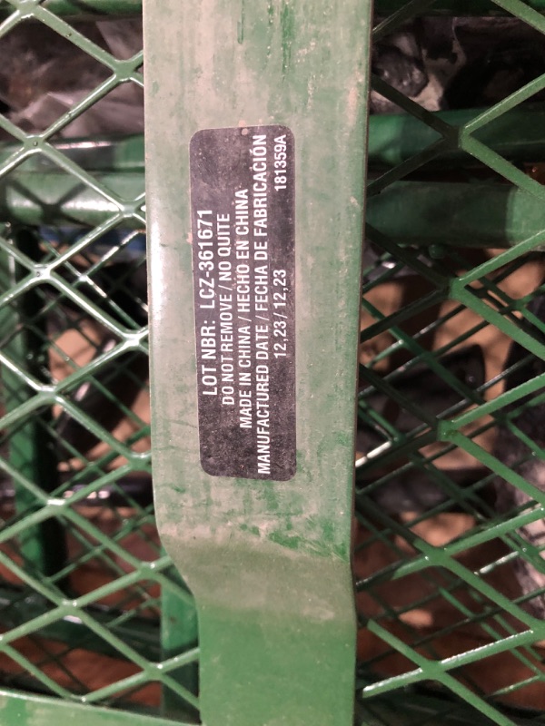 Photo 6 of **HEAVY USE**
Gorilla Carts Steel Garden Cart with Removable Sides, Green, 400 lb