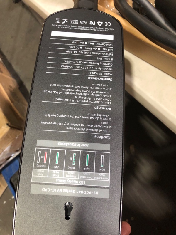 Photo 3 of 32 Amp EV Charger Level 2,(NEMA 14-50, 32A/25ft,7.68KW) Portable Electric Vehicle Charging Station for Electric and Hybrid Vehicles