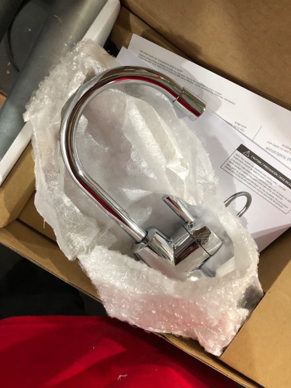 Photo 1 of **SEE COMMENTS FOR DETAILS**InSinkErator Stainless Steel Tank, HC250C-SS HOT250 System, 2-Handle Drinking Faucet in Chrome with 2/3-Gallon, Filter-Compatible Instant Hot/Cold Water Dispenser HOT250 - Hot and Cold Chrome