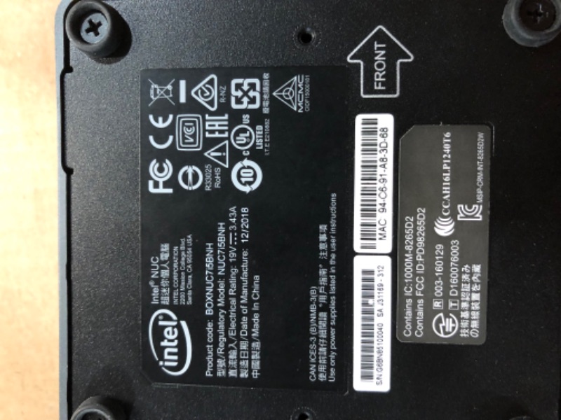 Photo 4 of **UNTESTED**Intel NUC 7 Essential Kit (NUC7PJYH) - Pentium, Tall, Add't Components Needed