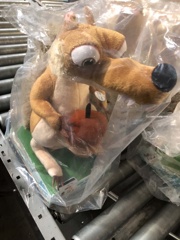 Photo 2 of *USED LIKE NEW*Just Play Ice Age Goin Nuts Scrat Plush - Ice Age 4 Goin Nuts Scrat Feature Plush Brown