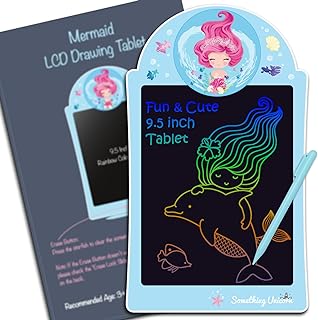 Photo 1 of **TWO PACK**Something Unicorn - Mermaid Writing Tablet & Doodle Board for 3+ Year Old Girls. Super Cute MermaidToy Gift for Learning and On-The-go Creativity. Unleash Your Child's Creativity (Mermaid)