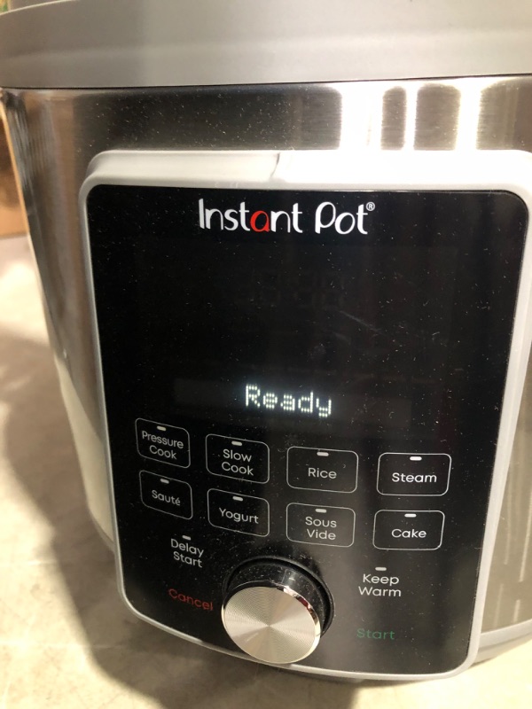 Photo 7 of ***USED  DAMAGED - DENTED - POWERS ON - UNABLE TO TEST FURTHER - SEE PICTURES***
Instant Pot Duo Plus, 8-Quart Whisper Quiet 9-in-1 Electric Pressure Cooker, Stainless Steel 8QT Duo Plus