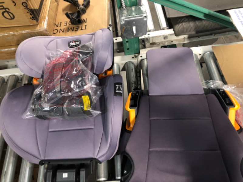 Photo 4 of Chicco KidFit ClearTex Plus 2-in-1 Belt-Positioning Booster Car Seat, Backless and High Back Booster Seat, for Children Aged 4 Years and up and 40-100 lbs. | Lilac/Purple KidFit Plus with ClearTex® No Chemicals Lilac/Purple