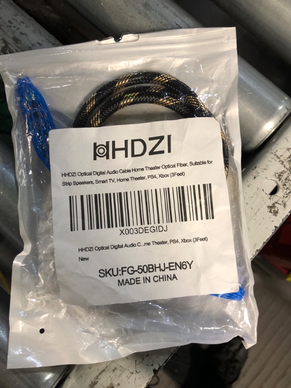 Photo 2 of HHDZI Optical Digital Audio Cable Home Theater Optical Fiber, Suitable for Strip Speakers, Smart TV, Home Theater, PS4, Xbox (3 Feet)