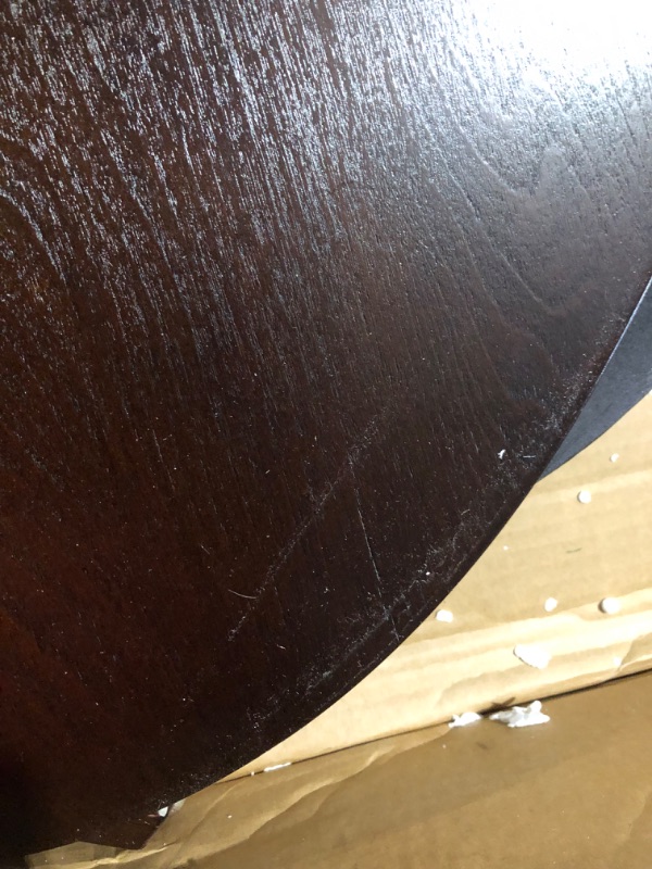 Photo 6 of ***USED - DAMAGED - SEE COMMENTS***
Roundhill Furniture Perth Contemporary Oval Coffee Table with Shelf, Espresso