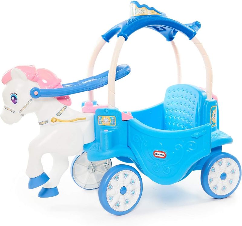 Photo 1 of (PARTS ONLY/ NO REFUNDS) Little Tikes Princess Horse & Carriage - Blue