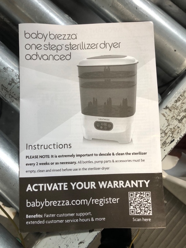 Photo 1 of Baby Brezza Bottle Sterilizer and Dryer Advanced – HEPA Filter And Steam Sterilization – Dries 33 Percent Faster Then Original