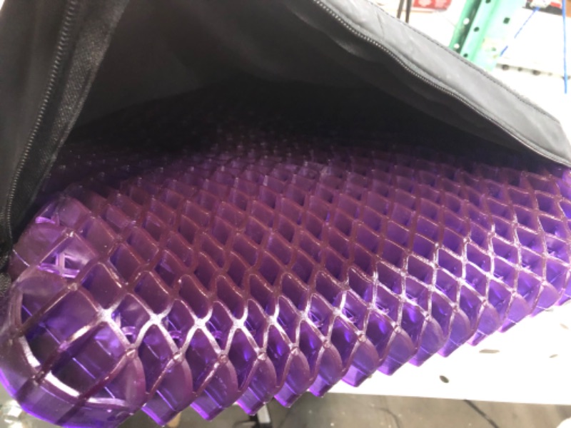 Photo 2 of Purple Royal Seat Cushion - Seat Cushion for The Car Or Office Chair - Temperature Neutral Grid