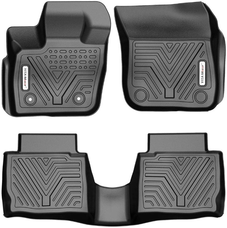 Photo 1 of YITAMOTOR Floor Mats Compatible with 2017-2020 Ford Fusion/Lincoln MKZ, Custom Fit Floor Liners, 1st & 2nd Row All-Weather Protection, Black