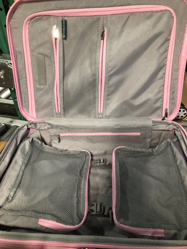 Photo 4 of (READ FULL POST) Traveler's Choice Pagosa Indestructible Hardshell Expandable Spinner Luggage, Pink, Carry-on 22"