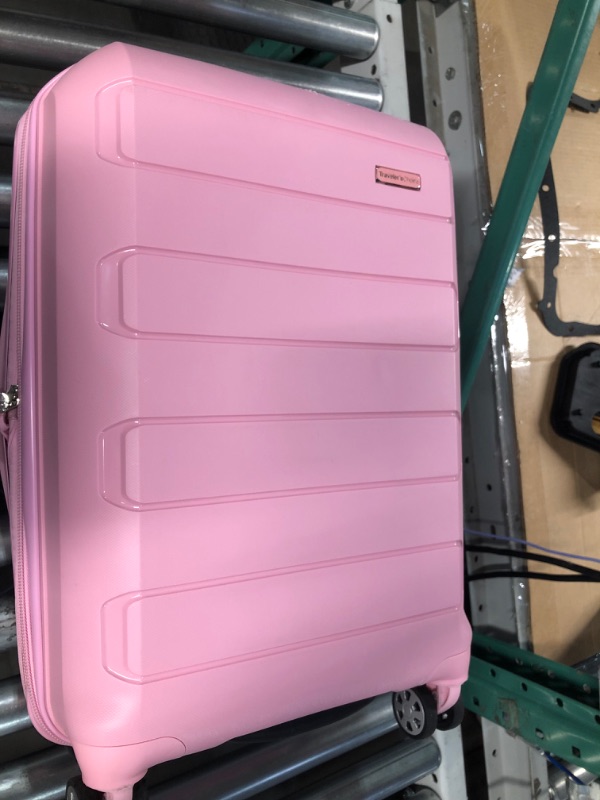 Photo 3 of (READ FULL POST) Traveler's Choice Pagosa Indestructible Hardshell Expandable Spinner Luggage, Pink, Carry-on 22"