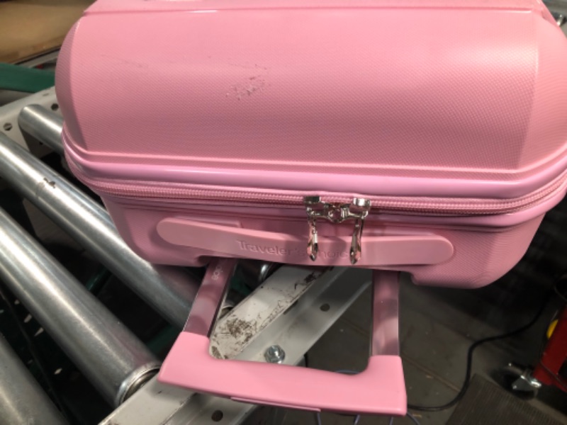 Photo 5 of (READ FULL POST) Traveler's Choice Pagosa Indestructible Hardshell Expandable Spinner Luggage, Pink, Carry-on 22"