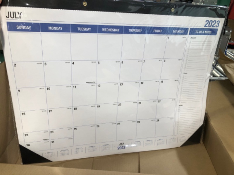 Photo 3 of Large Desk Calendar 2023-2024, Runs from July 2023 to June 2024, Desk Calendar with to-do List, 12 Months Desk 