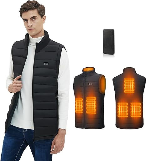 Photo 1 of MEXITOP Heated vest for Men Women with Battery Pack 9V Lightweight battery powered heated vest Outdoor Winter
Large 